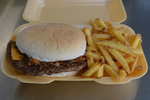 Large 6 oz Cheese Steak Burger
