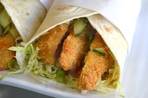 Sweet Chili Chicken Goujon Wrap